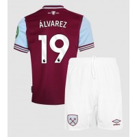 Stroje piłkarskie West Ham United Edson Alvarez #19 Koszulka Podstawowej dla dzieci 2024-25 Krótki Rękaw (+ szorty)